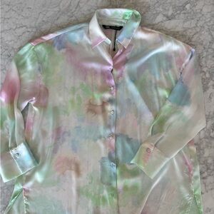 ZARA TIE-DYE BLOUSE - M
